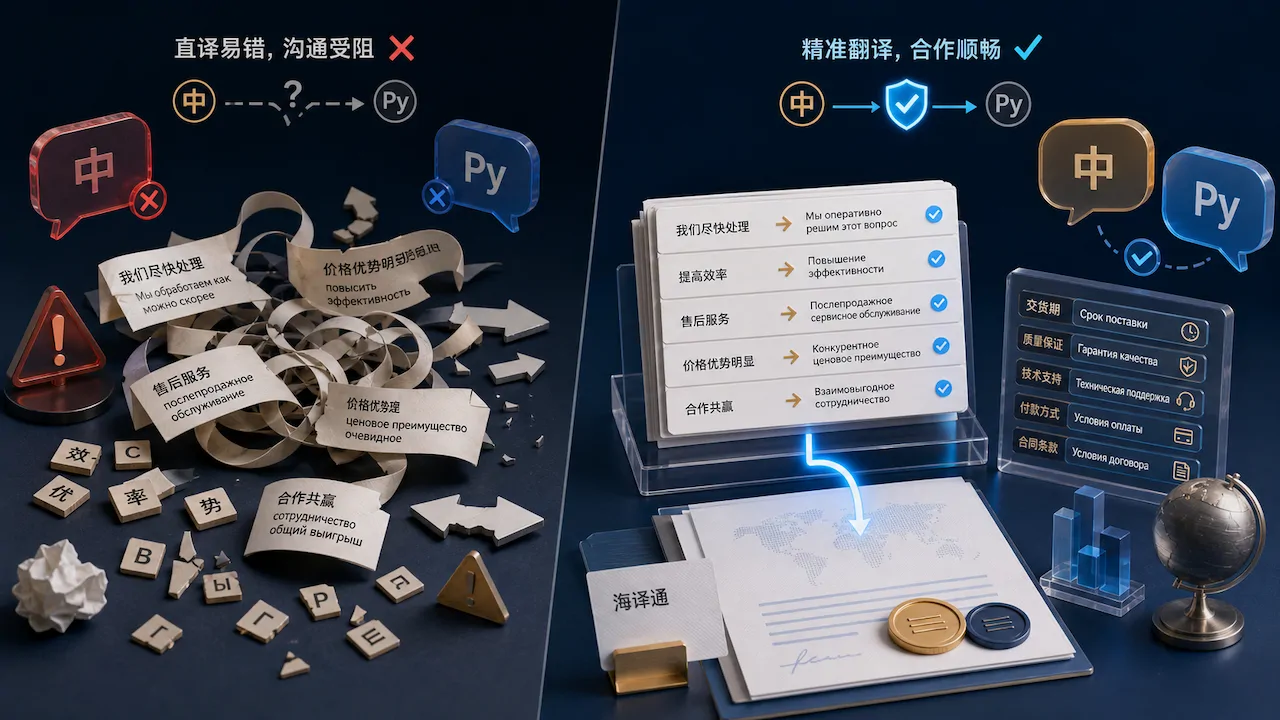 俄罗斯外贸客户沟通技巧:如何用海译通精准翻译俄语?